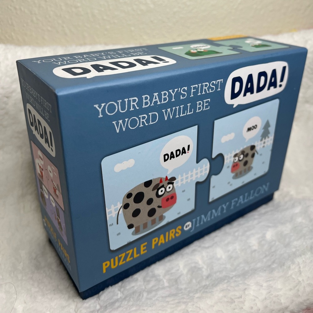 Puzzle Pairs by JIMMY FALLON  Your Babys First Word DADA **Brand New**